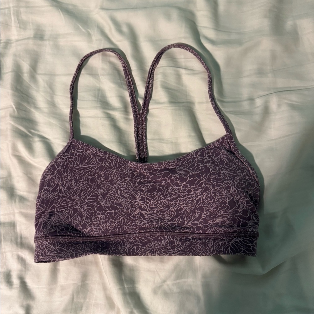 lululemon athletica Purple Floral Sports Bra